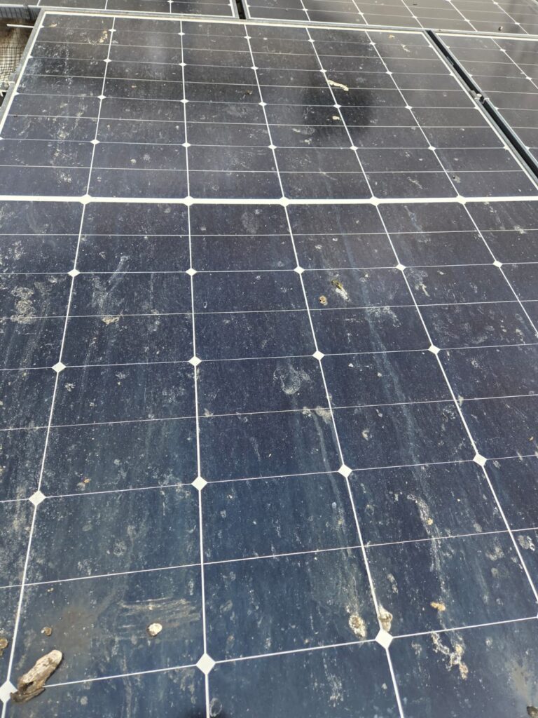 dirty solar panels