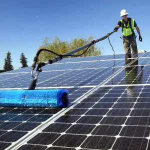 solar panel cleaning